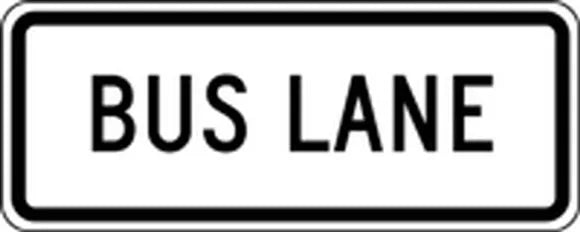 R3-5gP - Bus Lane Signs