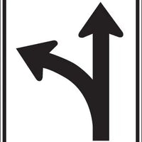 R3-6L - Left/Straight Optional Lane Signs