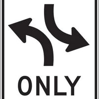 R3-9a - Two-Way Left Turn Only Signs
