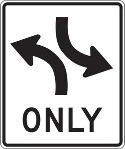 R3-9a - Two-Way Left Turn Only Signs