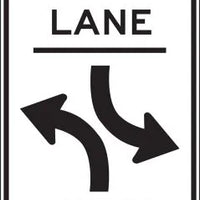 R3-9b - Center Lane Two-Way Left Turn Only Signs