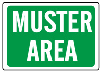 Muster Area Signs | G-7814