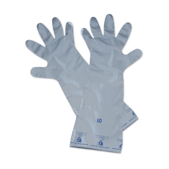 (10EA/PAK)(5PK/CASE) SILVER SHIELD GLOVE