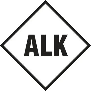 NFPA Placard: Individual Hazard Panels, Alkali for 6" Placard