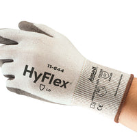 Polyurethane Palm Coated Gloves, Size 7, White/Grey | 012-11-644-7