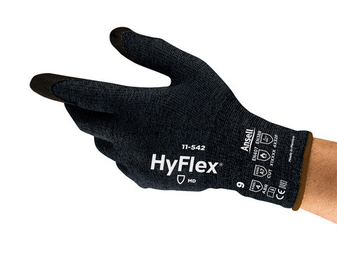 11-542 Industrial Cut Resistant Gloves, Size 9, Black | 012-11-542-09