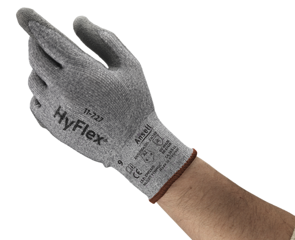 11-727 Cut Resistant Glove, Size 9, Grey | 012-11-727-9