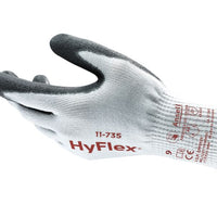 Polyurethane Palm Coated Gloves, Size 11, White/Gray | 012-11-735-11