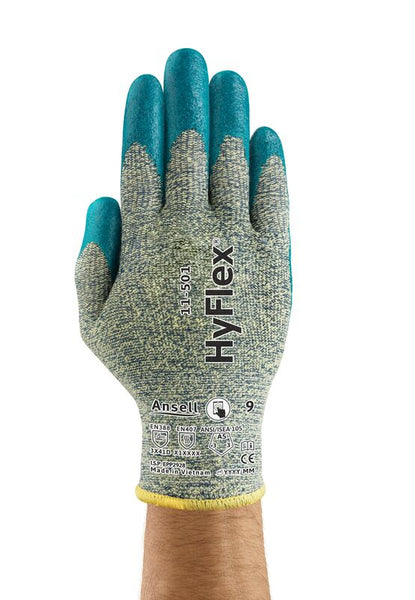 11-501 Nitrile Palm Coated Gloves, Size 11, Gray/Blue | 012-11-501-11