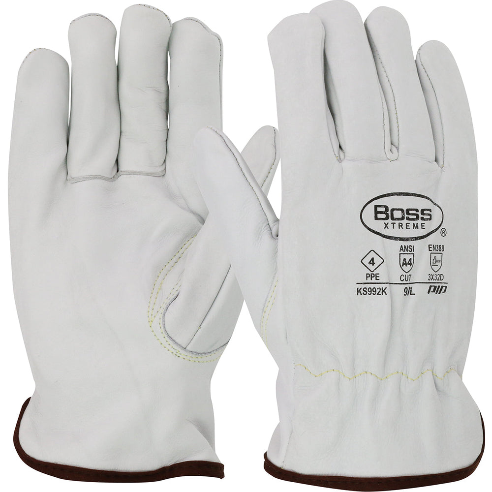 AR Top Grain Cowhide Leather Drivers Glove - Large | KS992K/L