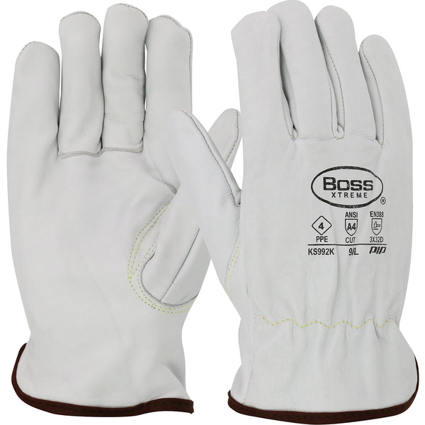 AR Top Grain Cowhide Leather Drivers Glove - X-Large