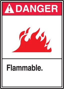 Ansi Danger Safety Label: Flammable.