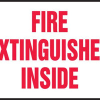 Fire Extinguisher Inside 3.5"x5" Adhesive Vinyl 5/Pack| LFXG440VSP