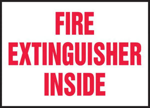 Fire Extinguisher Inside 3.5"x5" Adhesive Vinyl 5/Pack| LFXG440VSP