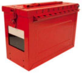Lrg Portable Group Lockbx W/Win/Rewritable Tag