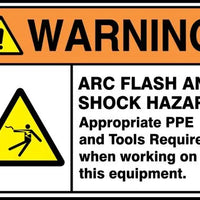Safety Sign: Arc Flash And Shock Hazard - 10x14 - Accu-Shield