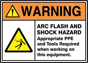 Safety Sign: Arc Flash And Shock Hazard - 10x14 - Accu-Shield