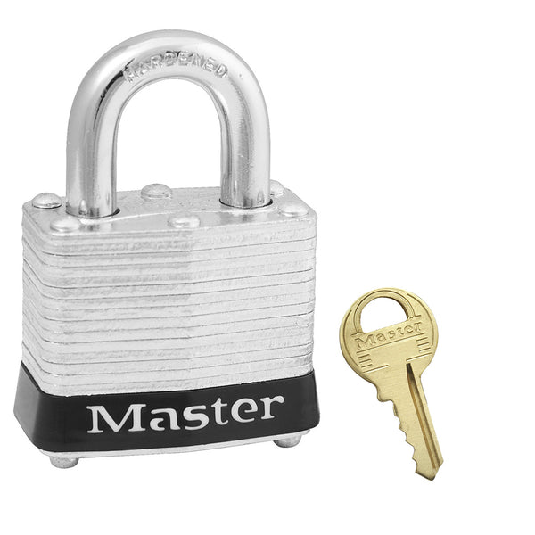 Laminated Steel Safety Padlock - Black