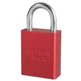 Red Anodized Aluminum Safety Padlock - Keyed Different | A1105RED