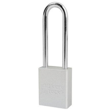 Silver Anodized Aluminum Safety Padlock - Keyed Different | A1107CLR
