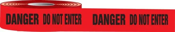 Plastic Barricade Tape: Danger Do Not Enter