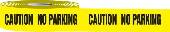 Plastic Barricade Tape: Caution No Parking