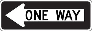 R6-1L - One Way Left Arrow Signs