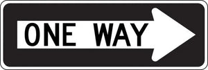 R6-1R - One Way Right Arrow Signs