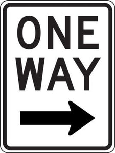 R6-2R - One Way Right Arrow