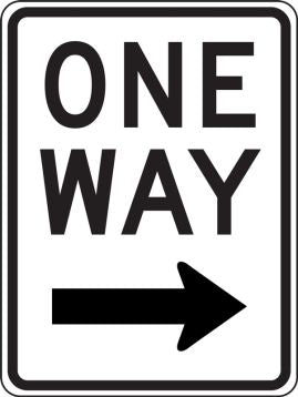 R6-2R - One Way Right Arrow