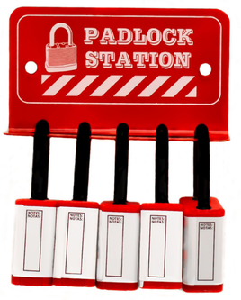 Mini Padlock Station - Wall Mounted - Various Sizes