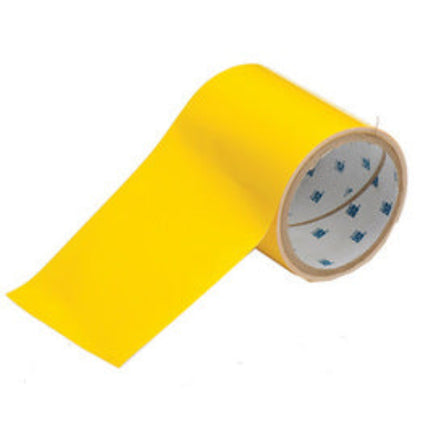 Brady® 4" X 100' Yellow 0.008" Polyester ToughStripe® Floor Marking Tape