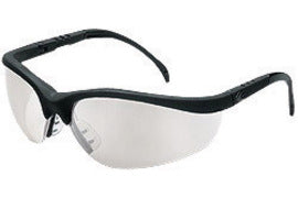 Crews Klondike® Black Safety Glasses With Clear Mirror/Anti-Scratch/Indoor/Outdoor Lens | CREKD119
