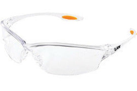 Crews Law® 2 Clear Safety Glasses With Clear Anti-Scratch Lens | CRELW210