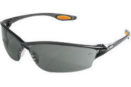 Crews Law® 2 Gray Safety Glasses With Gray Anti-Fog/Anti-Scratch Lens | CRELW212AF