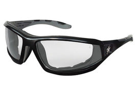 Crews Reaper™ Black Safety Glasses With Clear Anti-Fog/Anti-Scratch Lens | CRERP210AF
