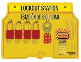 Spanish/English 4Lock Station Aluminum Padlocks