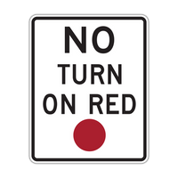 R10-11 - No Turn On Red Signs