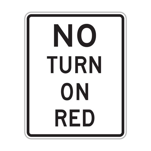 R10-11a - No Turn On Red Signs