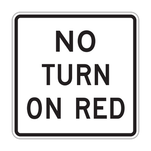 R10-11b - No Turn On Red Signs