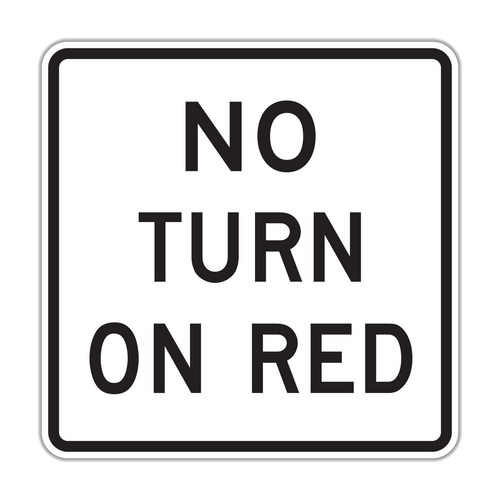R10-11b - No Turn On Red Signs