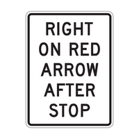 R10-17a - Right On Red Arrow After Stop Signs