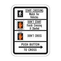 R10-3b - Push Button To Cross Signs