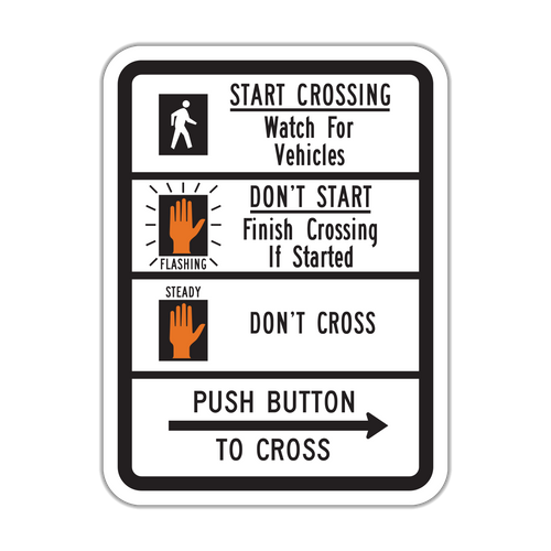 R10-3b - Push Button To Cross Signs