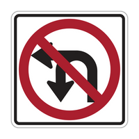 R3-18 - No U-Turn/No Left Turn Signs