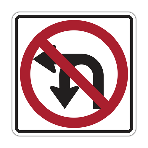 R3-18 - No U-Turn/No Left Turn Signs