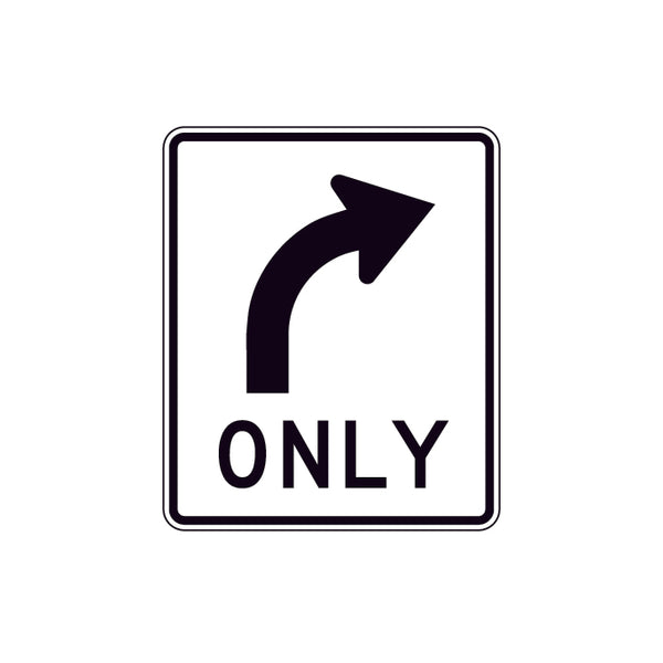 R3-5R - Right Arrow Only Signs