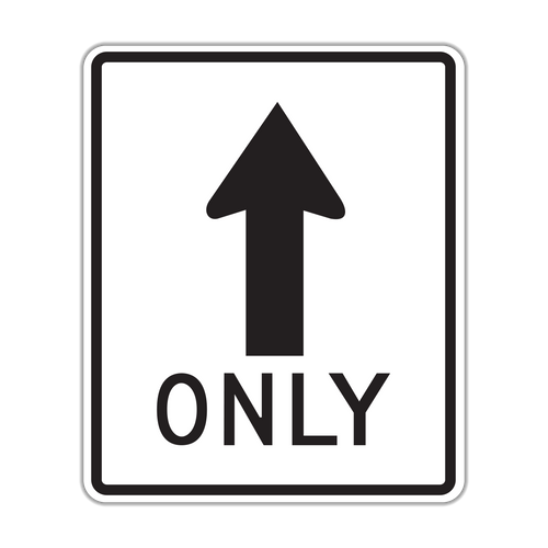 R3-5a - Up Arrow Only Signs