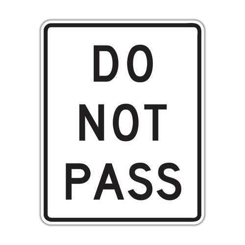 R4-1 - Do Not Pass Signs