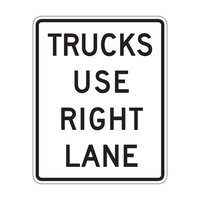 R4-5 - Trucks Use Right Lane Signs
